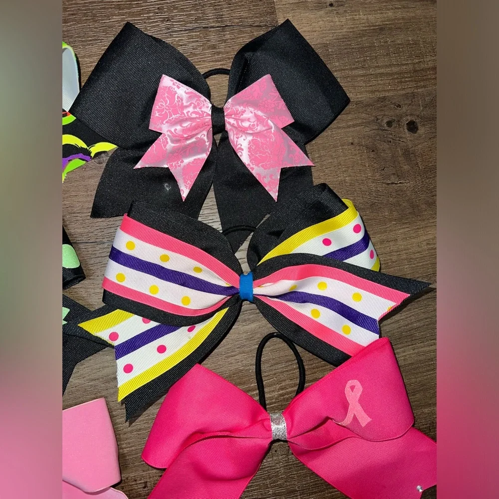 Brand new but flawed! Cheerleading bow bundle!